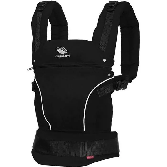 MANDUCA Porte-Bébé PURE COTON Night Black-0