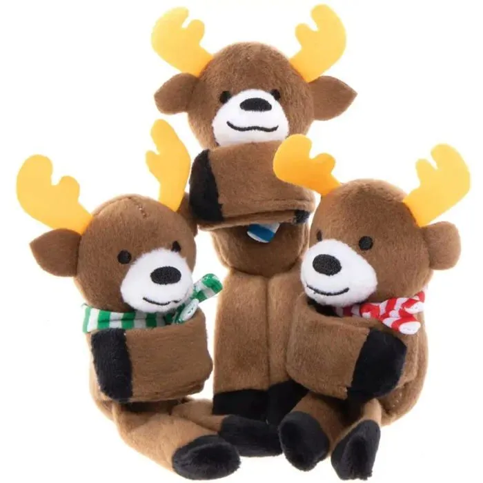 Peluche Baker ross - AX328 - Peluches des Rennes - Lot De 3, Peluches pour Enfants Et Petits Cadeaux pour Enfants.-0