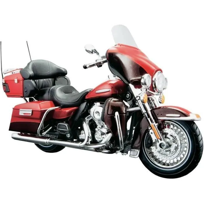 Modèle réduit de moto - Maisto - Harley Davidson Electra Glide Ultra - Échelle 1/12 - Rouge - Intérieur-0