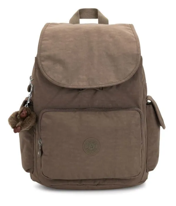 Sac à dos - Kipling - City Pack B - Beige - 100% polyamide - 37cm x 27cm x 17cm-0