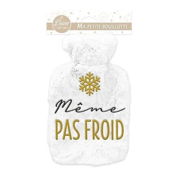 Bouillotte - Même Pas Froid - Moelleuse - 1L - 27x17x5 cm - Caoutchouc résistant-2