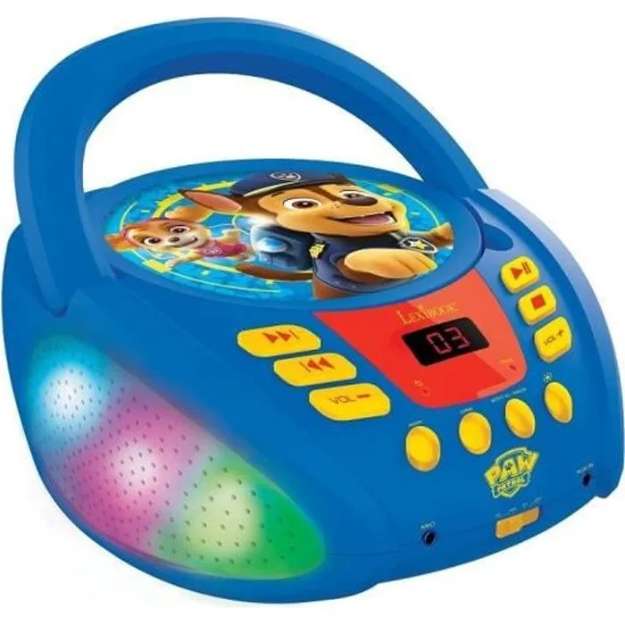 Lecteur CD Bluetooth La Pat’ Patrouille avec Effets Lumineux-0