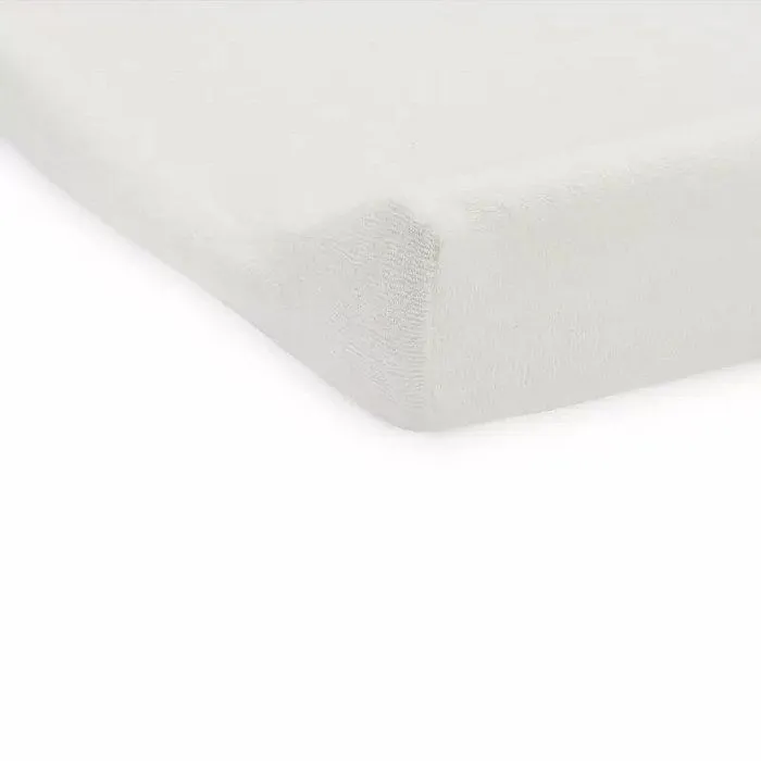 Housse matelas à langer Éponge Ivoire Blanc 50 x 70 cm-0