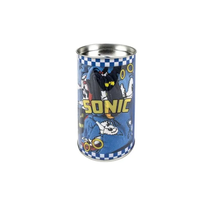 Chaussettes - Sonic - Pack de 4 - Multicolore - Confortable - Mixte-3
