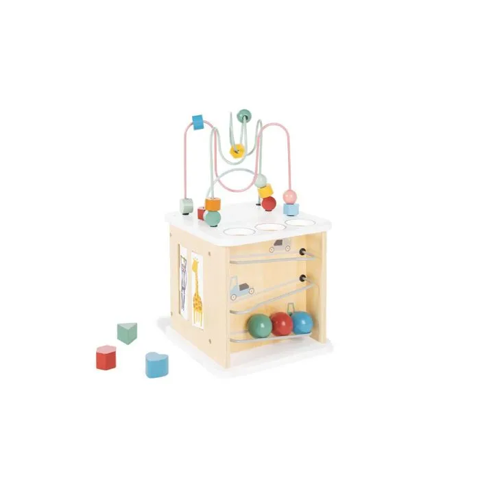 Cube d'activités en bois-2