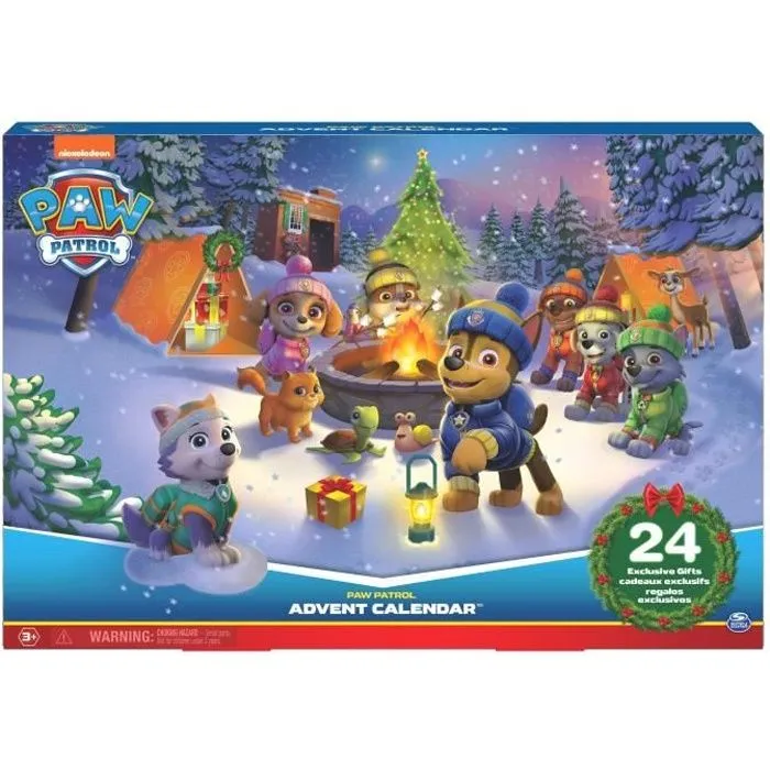 Calendrier de l'Avent Pat' Patrouille - PAW PATROL - 7 figurines de chiots - 3 ans et +-0