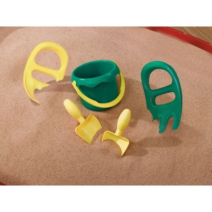 Table à Sable pour Enfants STEP2 Naturally Playful - Rouge - Plastique Roto-Moulé - 91.4x66x41.7 cm-2