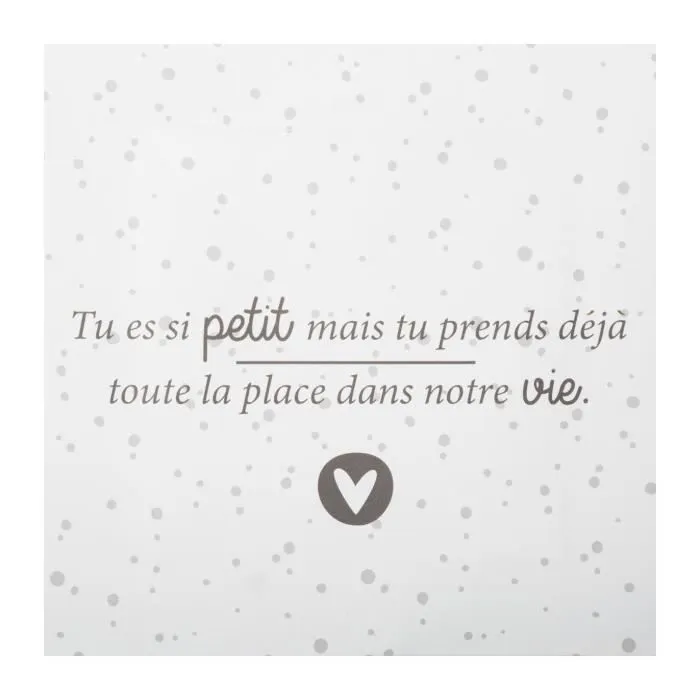 Atmosphera - Coffret naissance Gris Boite souvenir et Photo-3