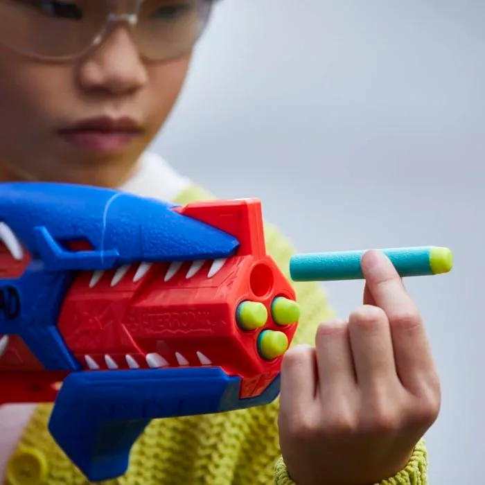 Pistolet a boule - a bille (puissance inferieure a 0,07 joule) - a flechette en mousse - ventouse - plastique Nerf-3