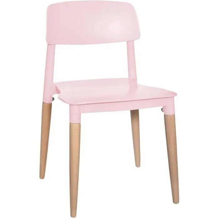Atmosphera - Chaise Design pour Chambre d'enfant Coloris Rose-0