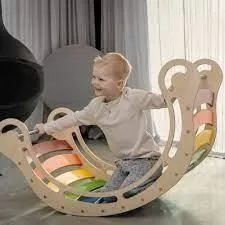 Rocker XXL Waldorf en bois naturel - KATEHAA - Pour Enfant à partir de 12 mois - Garantie 2 ans-2