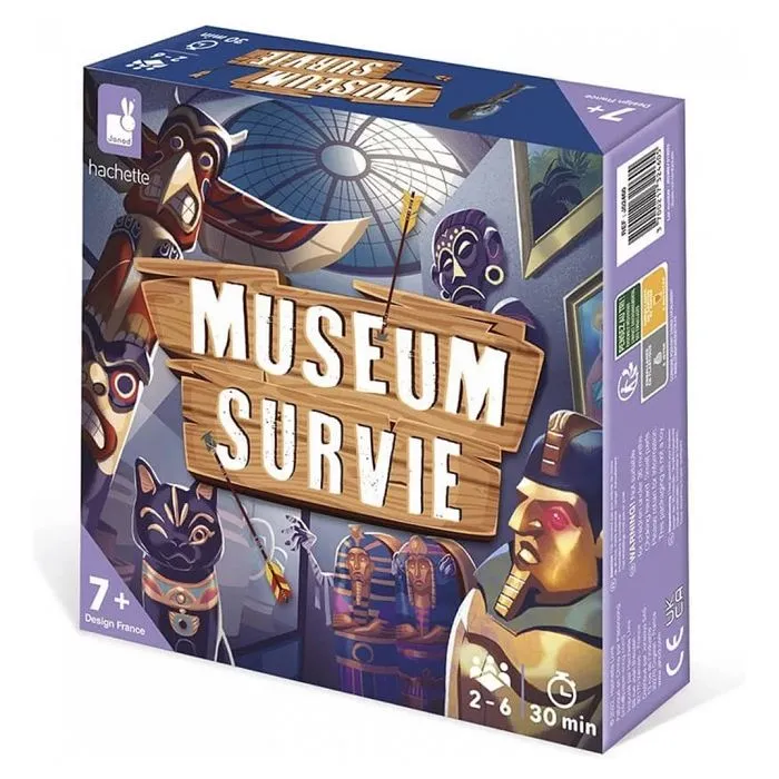 Jeu de plateau - JANOD - Museum Survie - Pour enfants à partir de 7 ans - Multicolore-2