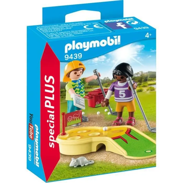 PLAYMOBIL 9439 - Family Fun - Enfants et minigolf - Mixte - A partir de 4 ans - Nouveauté 2019-0