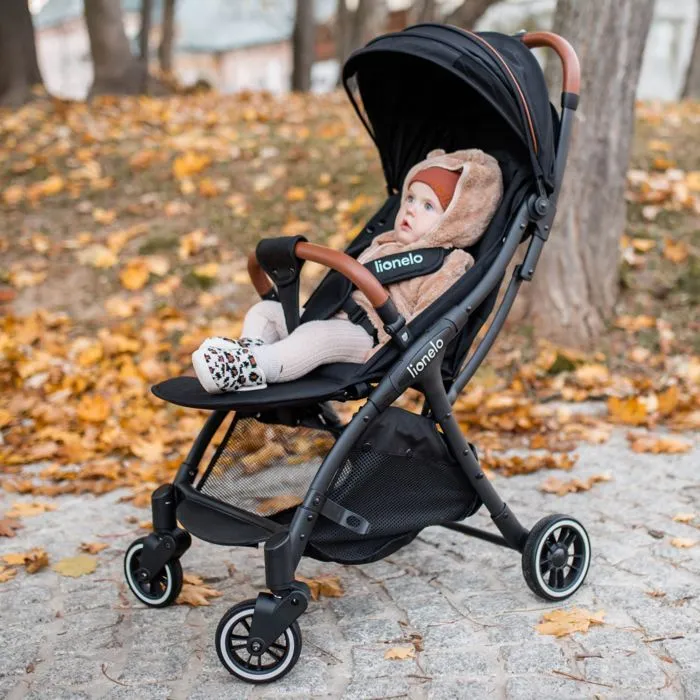 Poussette canne compacte LIONELO Julie One - Jusuq'à 22 Kg - Légère & pliable - Accessoires - Noir-1