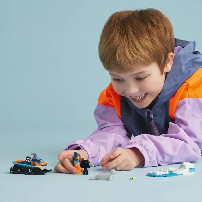 LEGO® City 60376 La Motoneige d’Exploration Arctique, Jouet avec Figurines de Phoques, et Véhicules-3