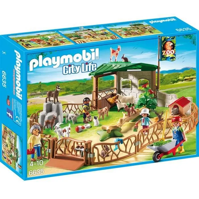 PLAYMOBIL - City Life - Parc Animalier avec Visiteurs - Zoo - Mixte - A partir de 4 ans-0