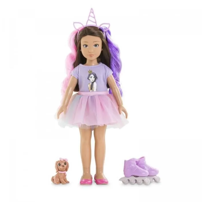 Poupée mannequin Corolle Girls Coffret luna licorne - 28cm - Multicolore - 4 ans - Beige - Enfant-1