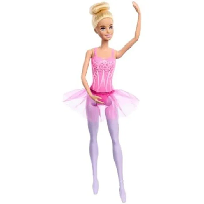 Poupée Barbie Ballerine - BARBIE - Tutu Violet Amovible - Bras de Danseuse - Demi-Pointes-0