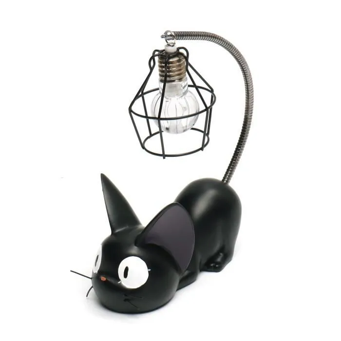 Veilleuse lampe de chevet chat - Creative - Lampe à poser - Résine + Métal - Blanc - 10cm x 17.5cm-0