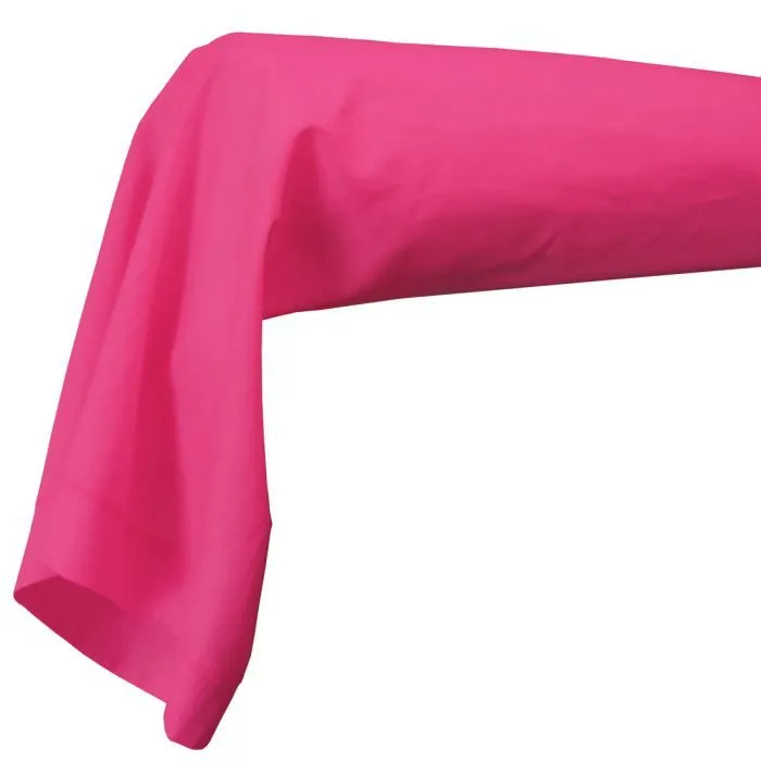 Taie traversin coton 185 cm INTIMITY bois de rose-0