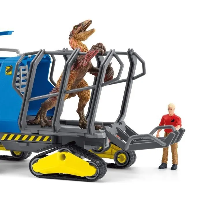 Véhicule de Capture Dino - Coffret de figurines dinosaures - Jouets Schleich 42604 Dinosaurs - Dès 4 ans-7