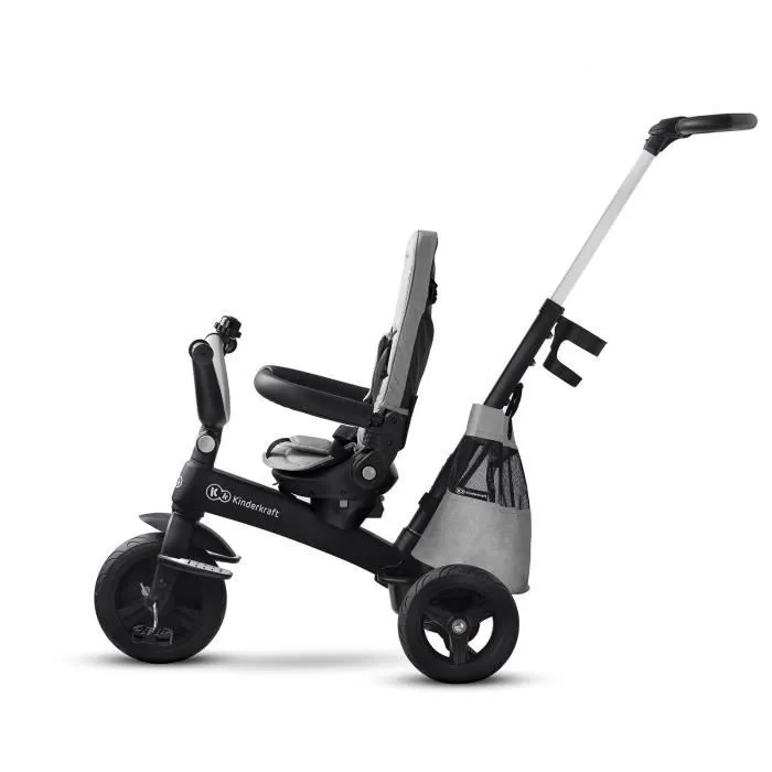 Tricycle évolutif KINDERKRAFT EASYTWIST Gris - 3 roues - Léger et durable-4