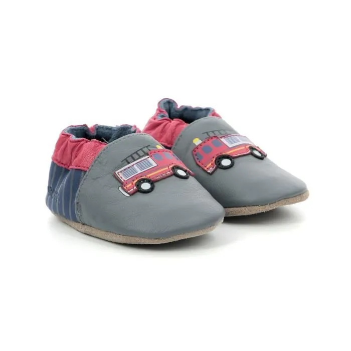 Chaussons - Robeez - Emergency Fire - Cuir - Confort optimal - Pour garçon-1