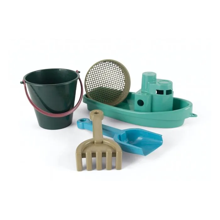 Bateau et seau de plage - Dantoy - TOOPIZ - Jouet durable - Matériel recyclé - 24 mois et plus-0