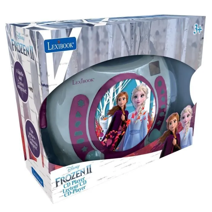 Lecteur CD portable avec 2 microphones La Reine des Neiges - LEXIBOOK-2