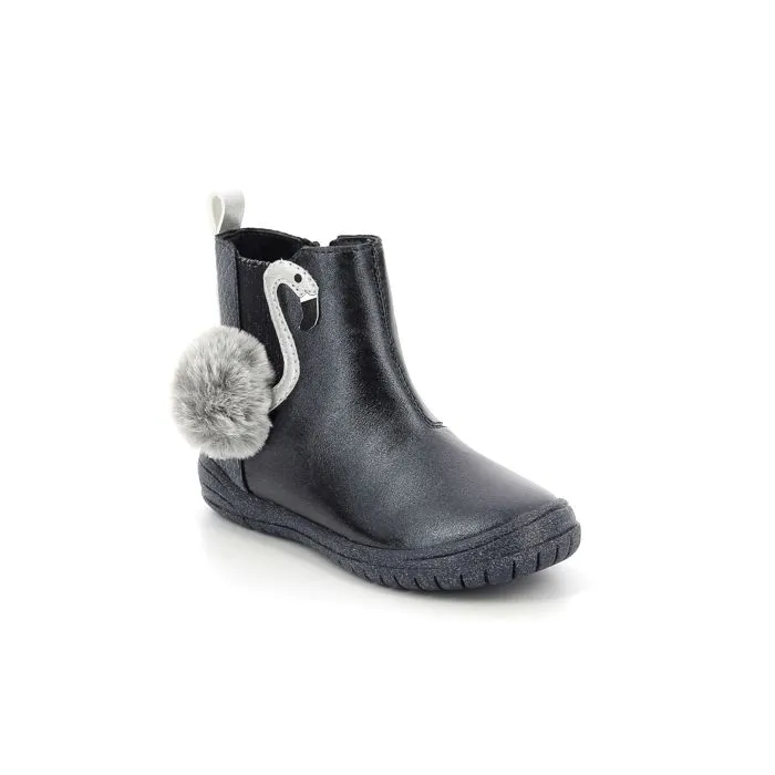 Boots - Mod 8 - Fiany - Marine métallisé - Système de fermeture zip - Confort optimal-2