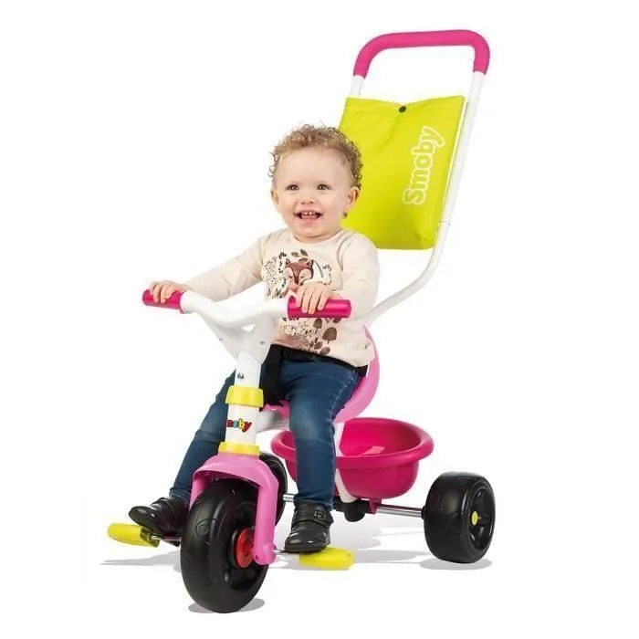 SMOBY Tricycle Enfant Evolutif Be Fun Confort Rose-1