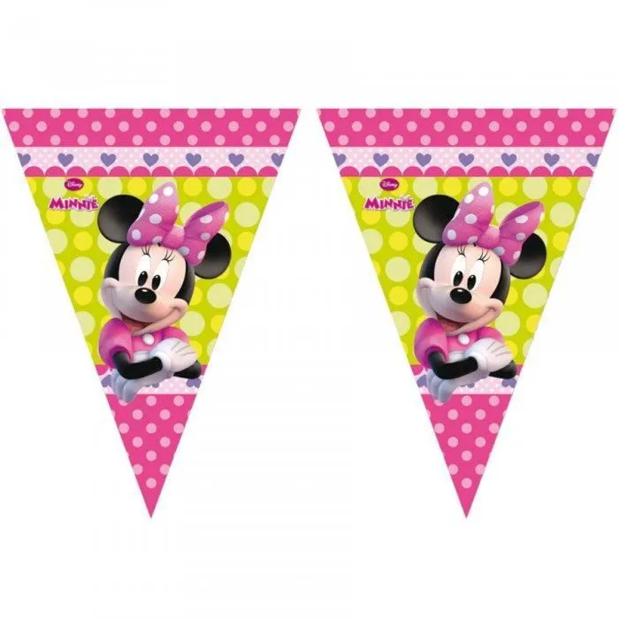 Guirlande - Minnie Bow-Tique - Taille Unique - Plastique - Rose et Jaune - Enfant Fille-0