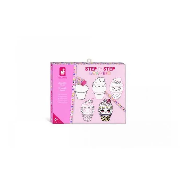 Kit Dessin Enfant - JANOD - Step by Step Drawing - 20 Modèles Kawaii - 25 Feuilles - Dès 6 ans-3