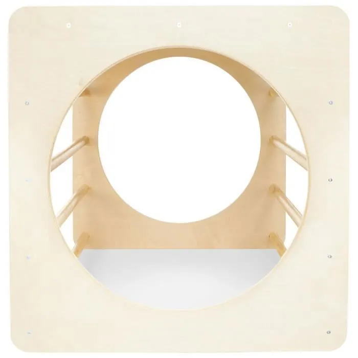 Jouet à Bascule en Bois- Jouet Montessori- Cube d'escalade en bois- tunnel pour enfants- aire de jeux- Max 80 KG-3