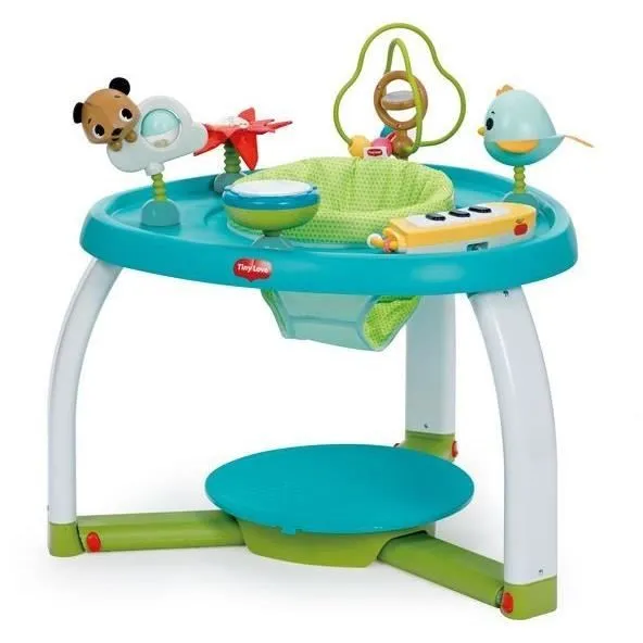 TINY LOVE Centre d'activités 5 en 1, Jouets, pousseur, évolutif table+chaise, 3 mois à 3 ans, Meadow days-0