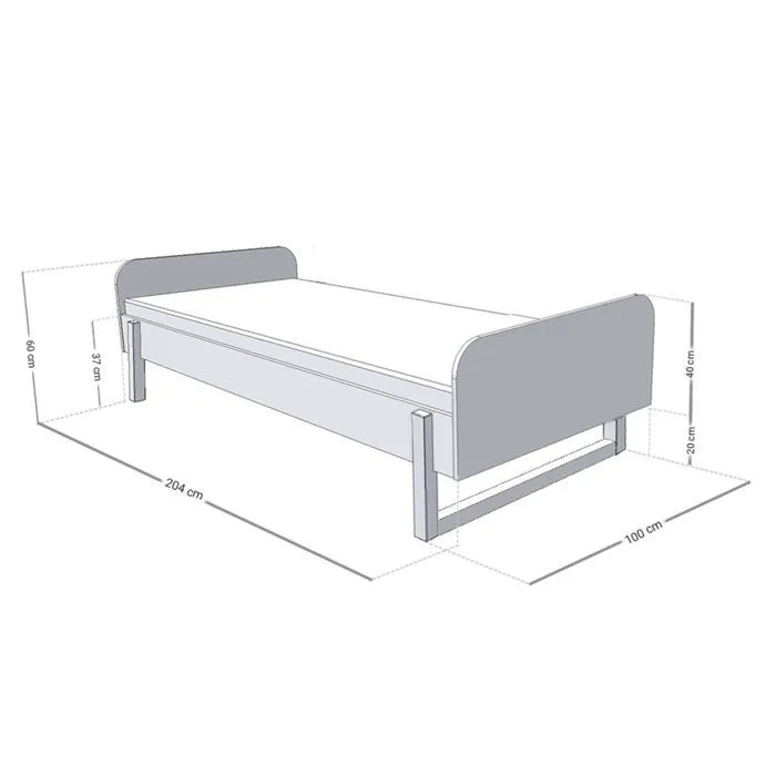Lit enfant 90 x 200 MODULAR 2-2
