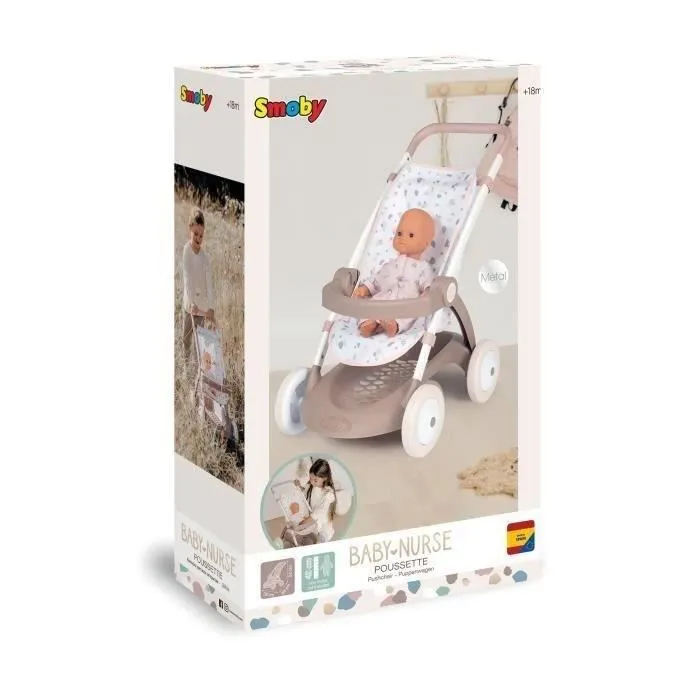 Poussette pour poupon Baby Nurse jusqu'à 42cm - SMOBY-1