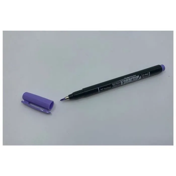 Set de 6 feutres Brush Fudenosuke pastel pour papier noir-2
