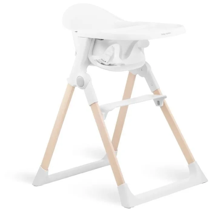 Chaise haute bébé Nina pliable de 6 mois à 3 ans, plateau repose-pieds, sangles de sécurité, patins antidérapants fixation pratique-0