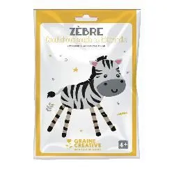 Kit caoutchouc souple et bâtonnets - Zèbre - GRAINE CREATIVE ON A TOUS DU TALENT - 5 ans - Enfant - Bleu-0
