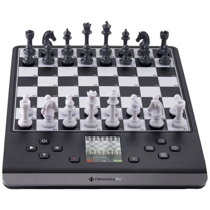 Millennium Chess Genius Pro M815 Jeu déchecs électronique Fonctions IA, Pions magnétiques, Échiquier avec capteur de pr-0