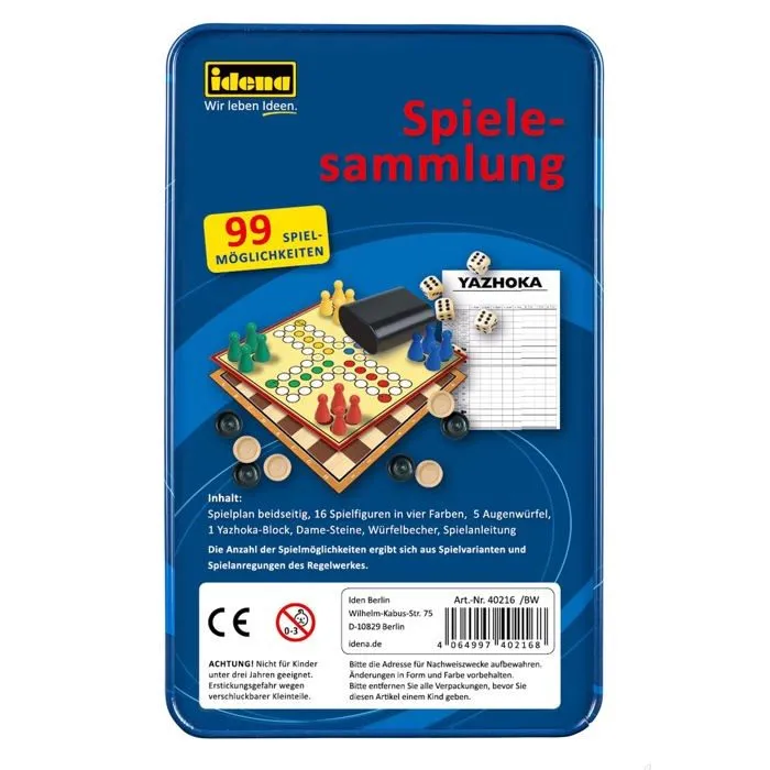 Mallette - coffret multi-jeux Idena - 40216-2