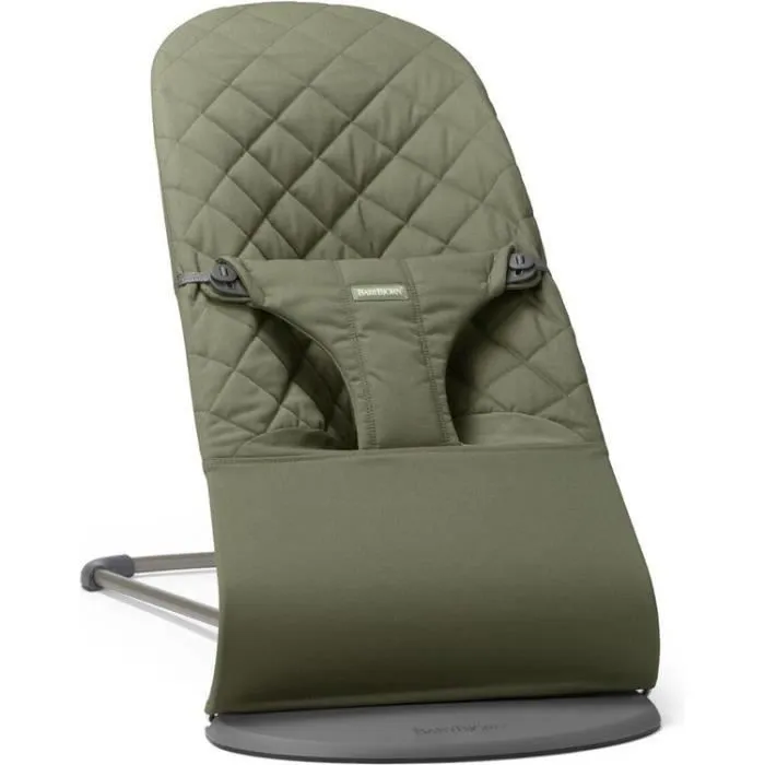 BabyBjörn Transat Bliss Cadre gris foncé Coton Mix Tissé Matelassage Classique Vert foncé-0