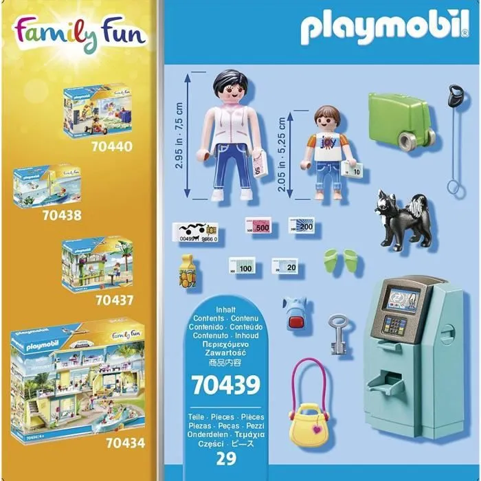 PLAYMOBIL - 70439 - Vacanciers et distributeur automatique - Family Fun - PLAYMO Beach Hotel - 29 pièces-2