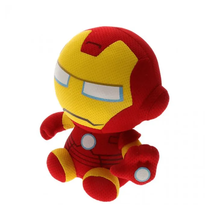 Peluche Iron Man 15 cm - Rouge, Jaune - TY - Marvel - Jouet en peluche-1