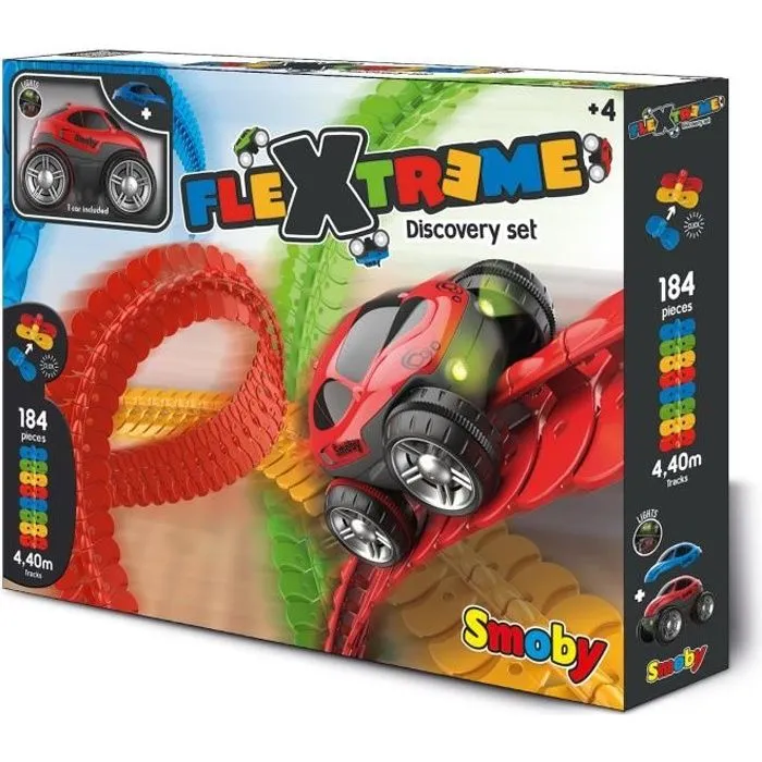 FleXtreme Set Decouverte - Circuit voiture - 4,40 mètres de long - SMOBY-0