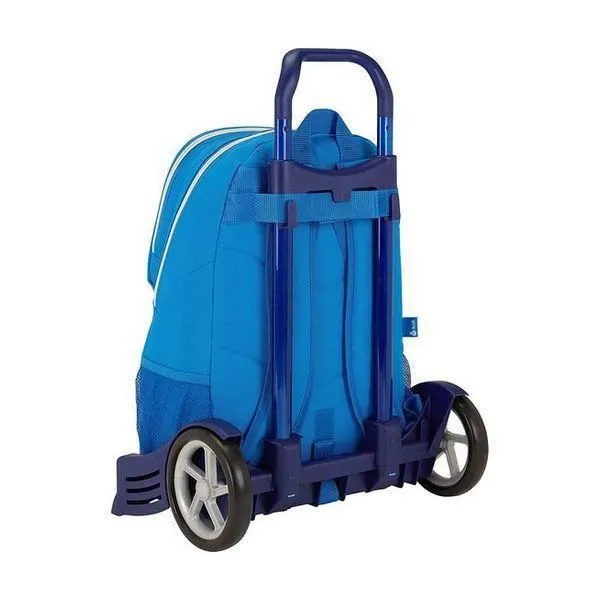 Cartable à roulettes - RCD Espanyol - Evolution - Bleu - Blanc - Polyester, Acier-2
