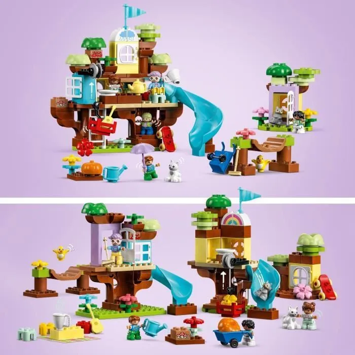 LEGO® DUPLO 10993 La Cabane dans l’Arbre 3-en-1, Jouet Éducatif pour Enfants Dès 3 Ans, avec Briques-1