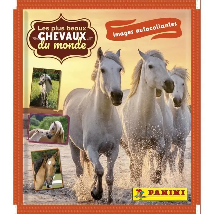Stickers Chevaux - PANINI - Collection 2023 - Blister 13 pochettes + 2 offertes-1