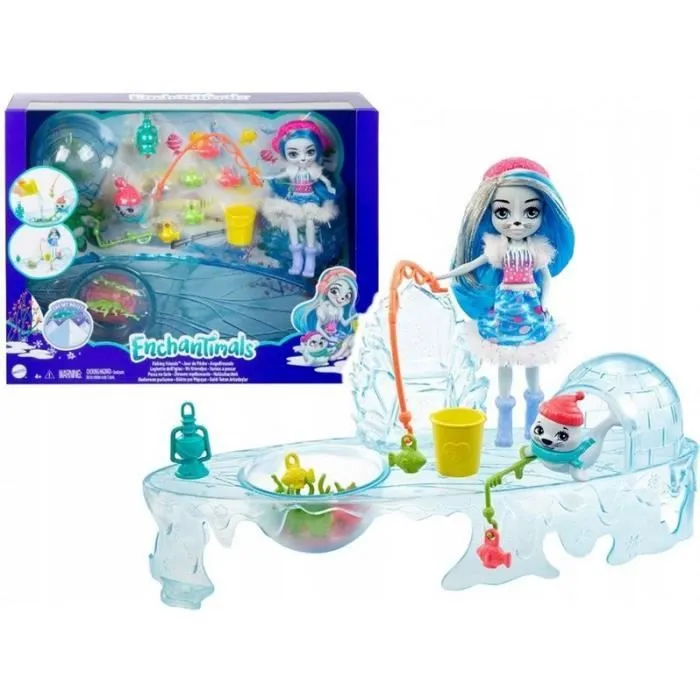 Enchantimals - MATTEL - Coffret Jour de Pêche avec mini-poupée Sashay Phoque et accessoires-0